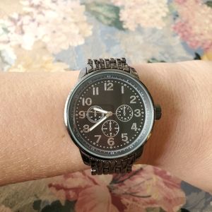 EUC! Gunmetal Grey Large Watch